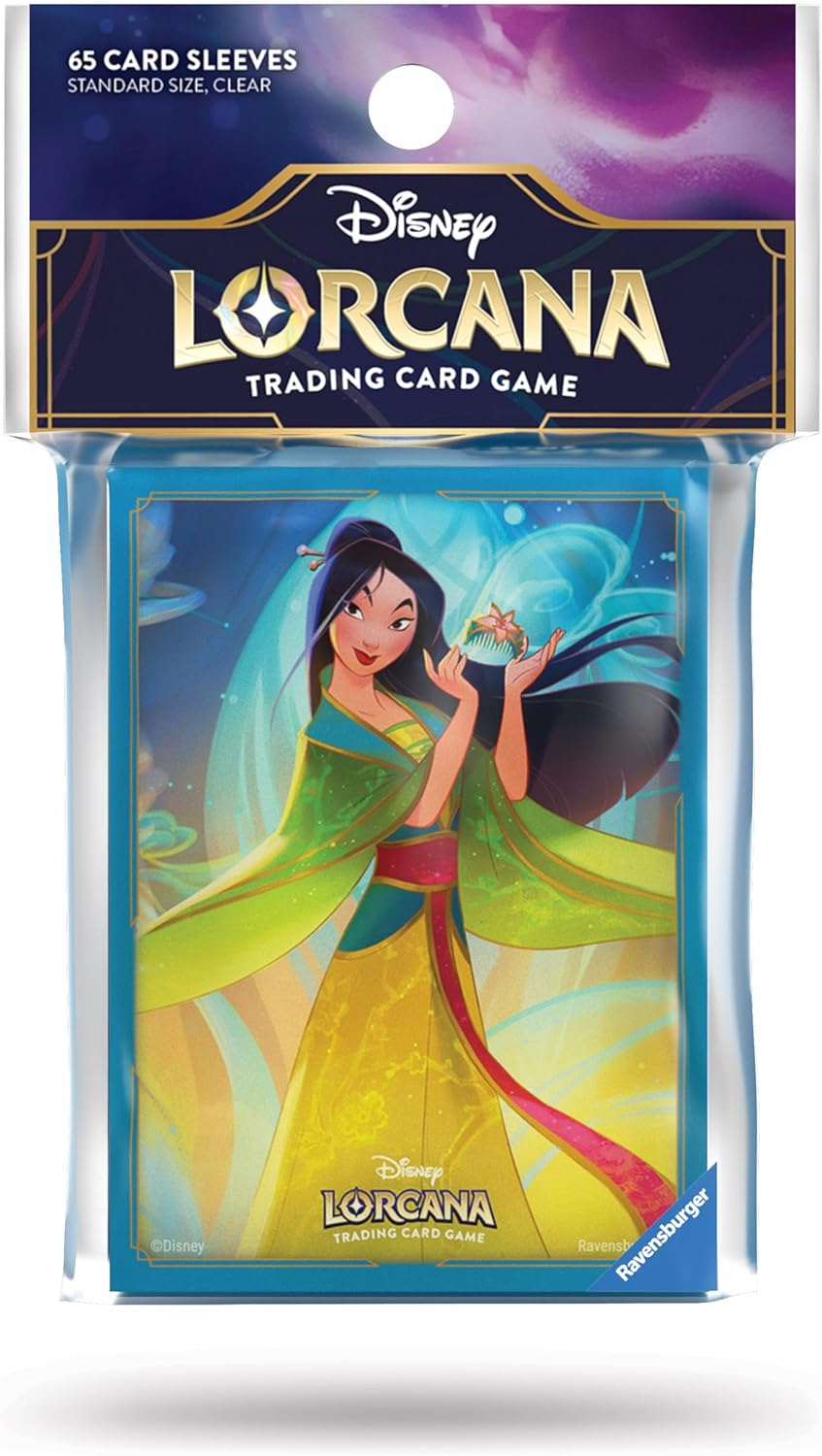 Lorcana TCG Card Sleeve Pack - Mulan: Considerate Diplomat (65 Sleeves)