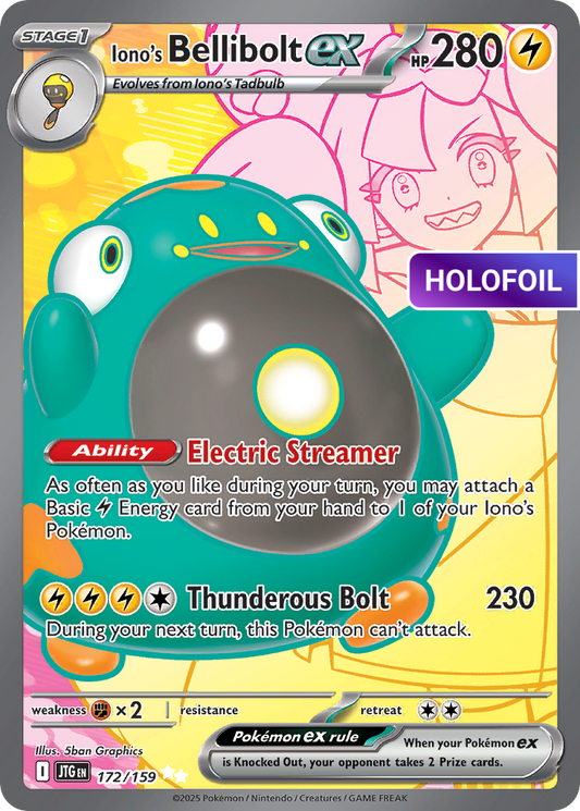 Iono's Bellibolt ex - 172/159 (JTG) #172 [EN/H]