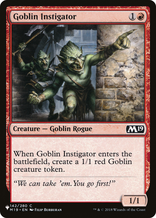 Goblin Instigator (PLST) #M19-142 [EN/N]