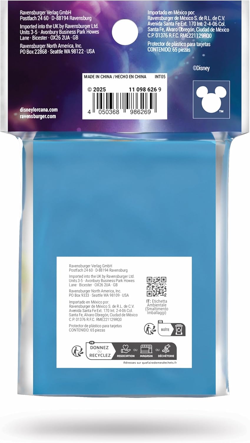 Lorcana TCG Card Sleeve Pack - Mulan: Considerate Diplomat (65 Sleeves)