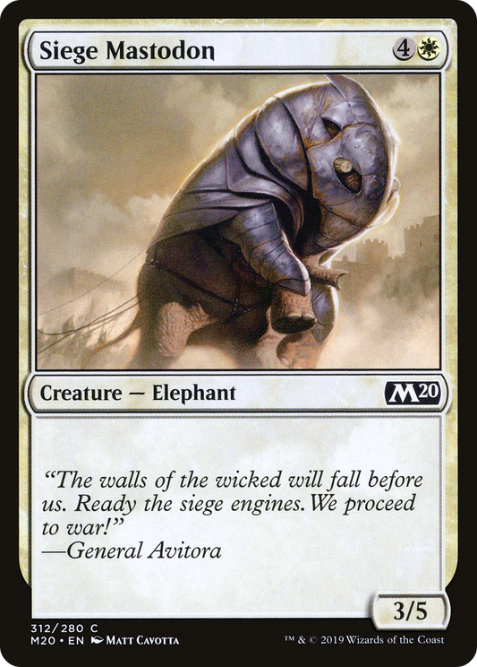 Siege Mastodon (M20) #312 [EN/N]