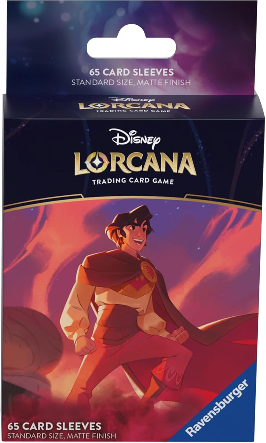 Lorcana TCG Card Sleeve Pack - Aladdin – Heroic Outlaw (65 Sleeves)