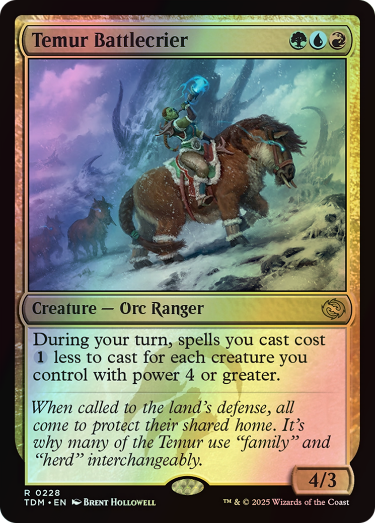 Temur Battlecrier (TDM) #228 [EN/F] s/o