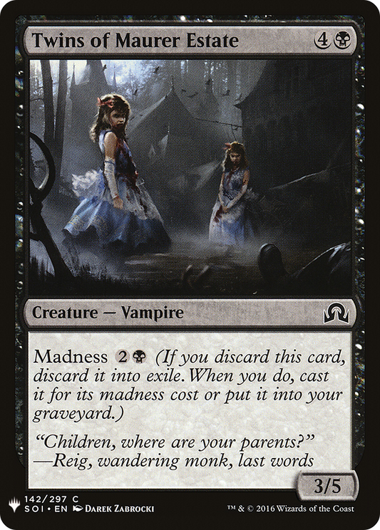 Twins of Maurer Estate (PLST) #SOI-142 [EN/N] s/o