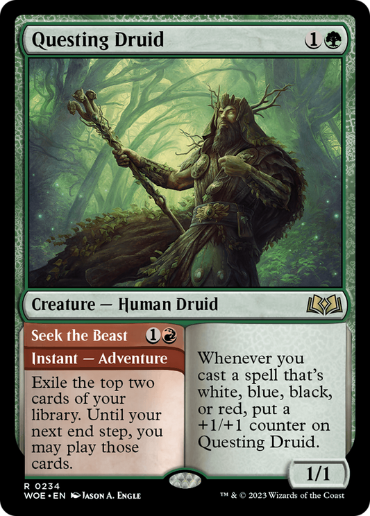 Questing Druid // Seek the Beast (WOE) #234 [EN/N] s/o
