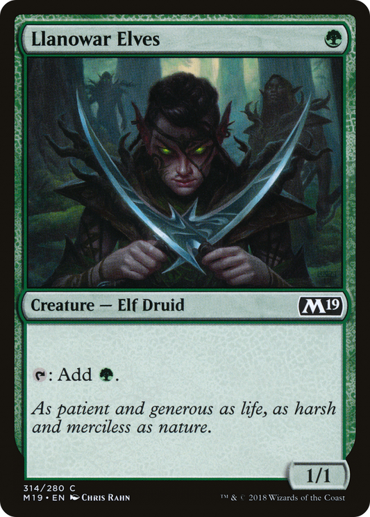 Llanowar Elves (M19) #314 [EN/N] s/o