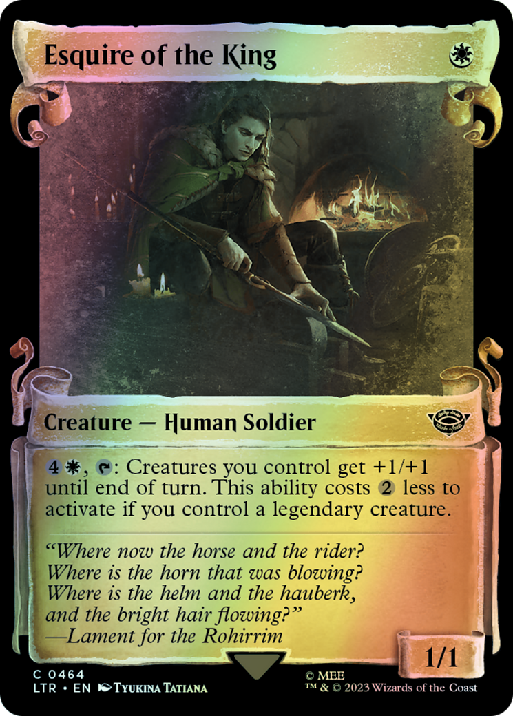 Esquire of the King - Silver Foil (LTR) #464 [EN/F] s/o