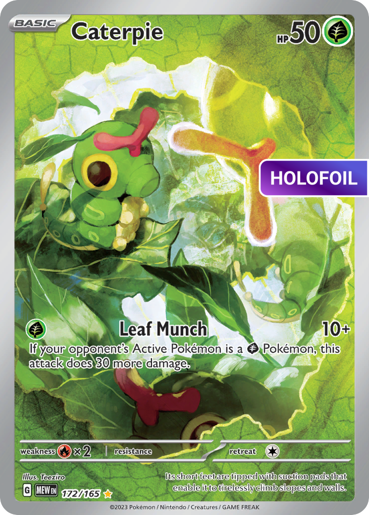 Caterpie - 172/165 (MEW) #172 [EN/H] s/o
