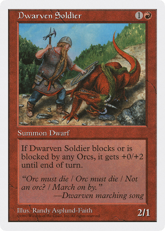 Dwarven Soldier (5ED) #221 [EN/N]