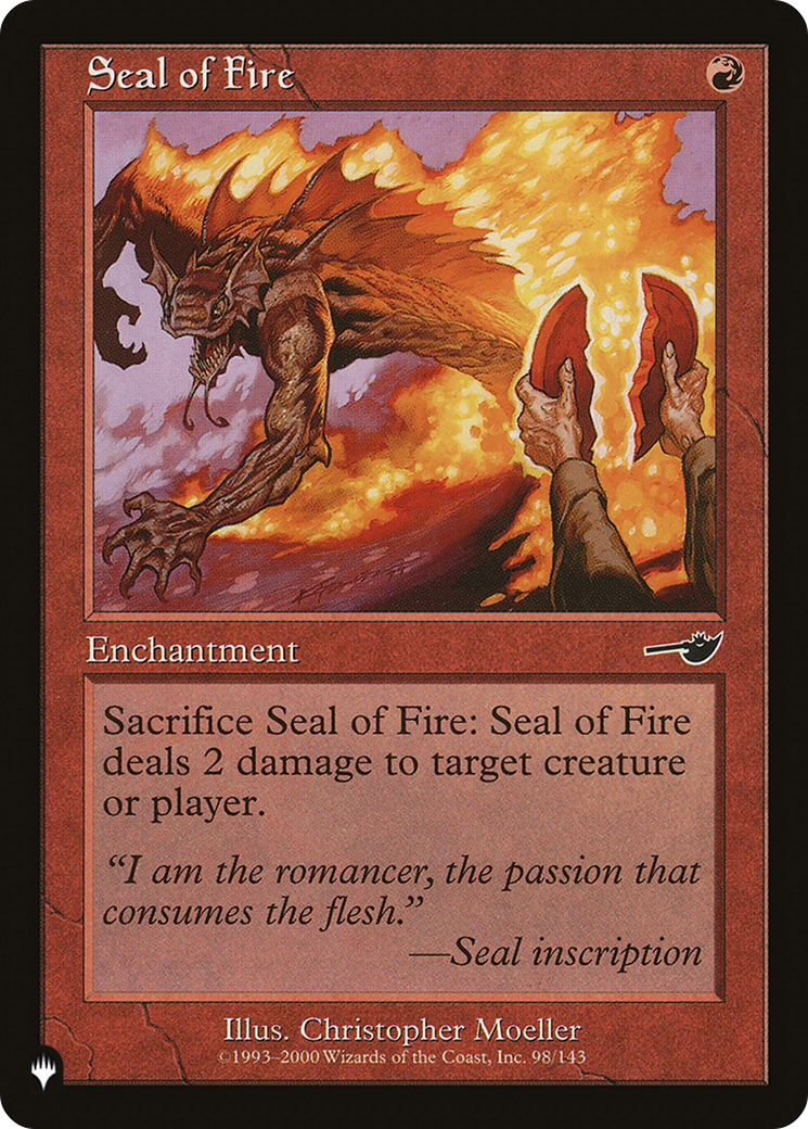 Seal of Fire (PLST) #NEM-98 [EN/N]