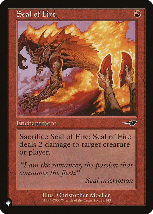 Seal of Fire (PLST) #NEM-98 [EN/N]