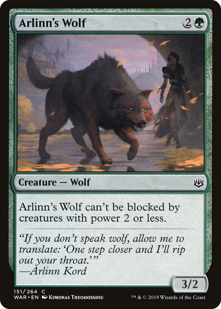 Arlinn's Wolf (WAR) #151 [EN/N]