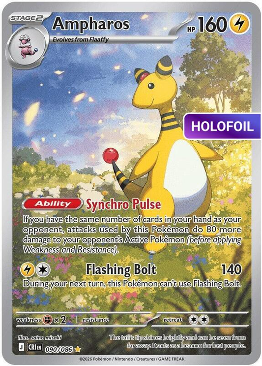 Ampharos - 090/086 (CRI) #090 [EN/H]