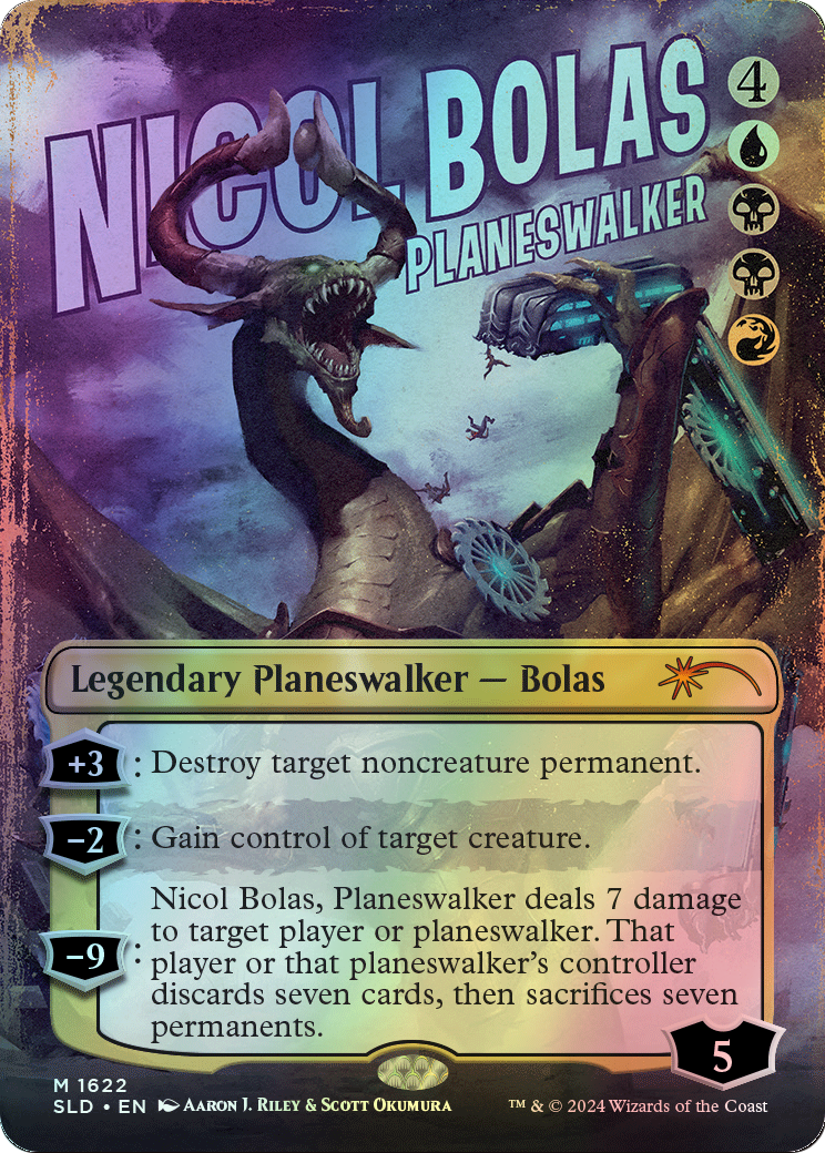 Nicol Bolas, Planeswalker - Rainbow Foil (SLD) #1622 [EN/F] s/o