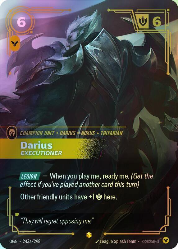 Darius - Executioner (Alternate Art) (OGN) #243a [EN/F]