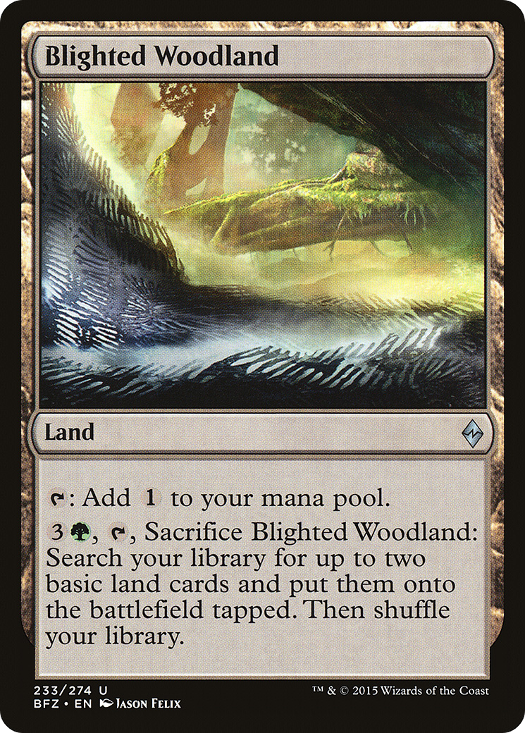 Blighted Woodland (BFZ) #233 [EN/N] s/o