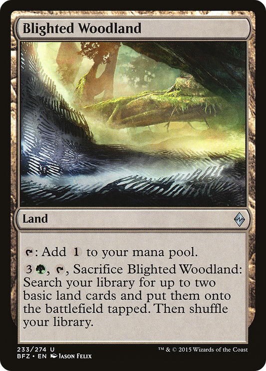 Blighted Woodland (BFZ) #233 [EN/N] s/o