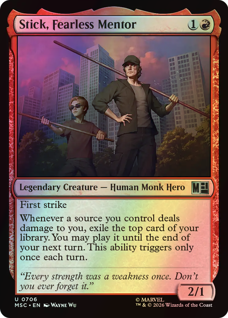 Stick, Fearless Mentor (MSC) #706 [EN/F]