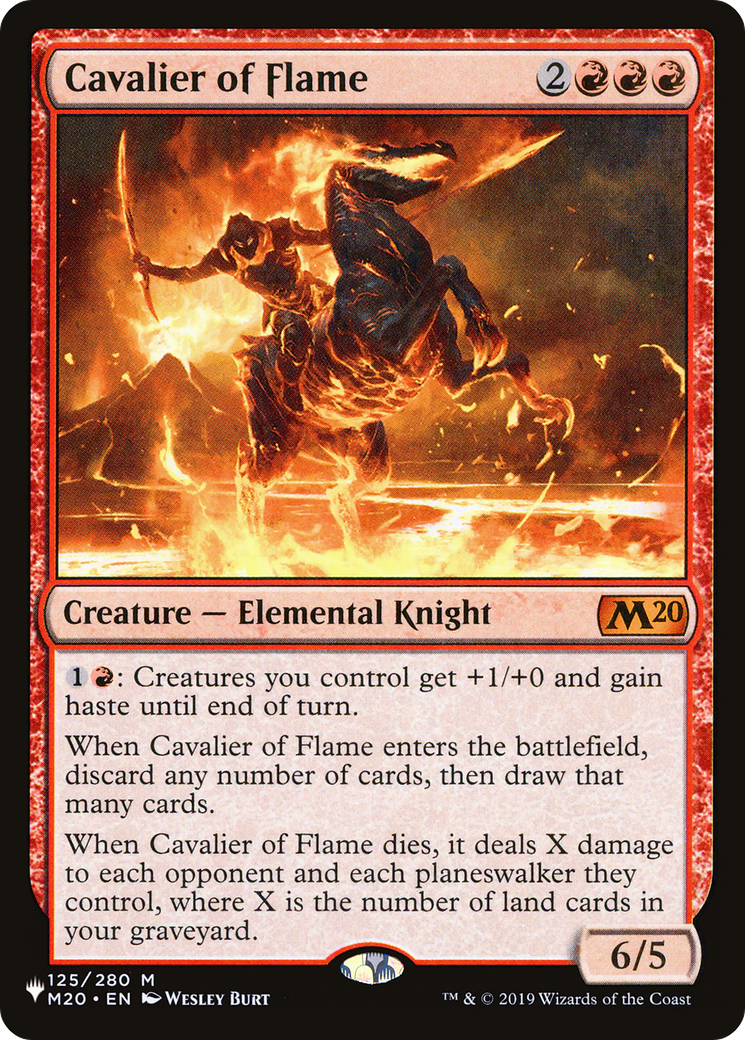 Cavalier of Flame (PLST) #M20-125 [EN/N]