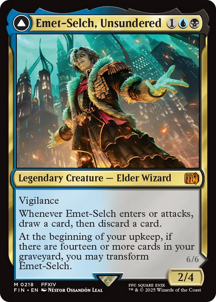 Emet-Selch, Unsundered // Hades, Sorcerer of Eld (FIN) #218 [EN/N] s/o