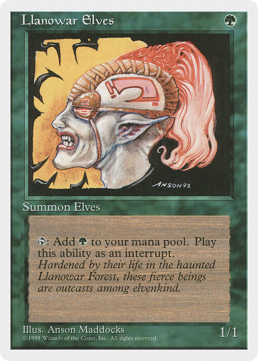 Llanowar Elves (4ED) #261 [EN/N] s/o