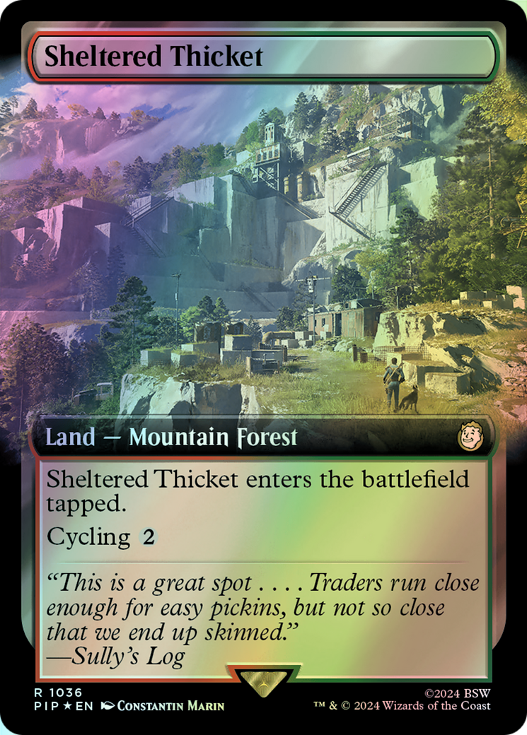 Sheltered Thicket - Surge Foil (PIP) #1036 [EN/F]