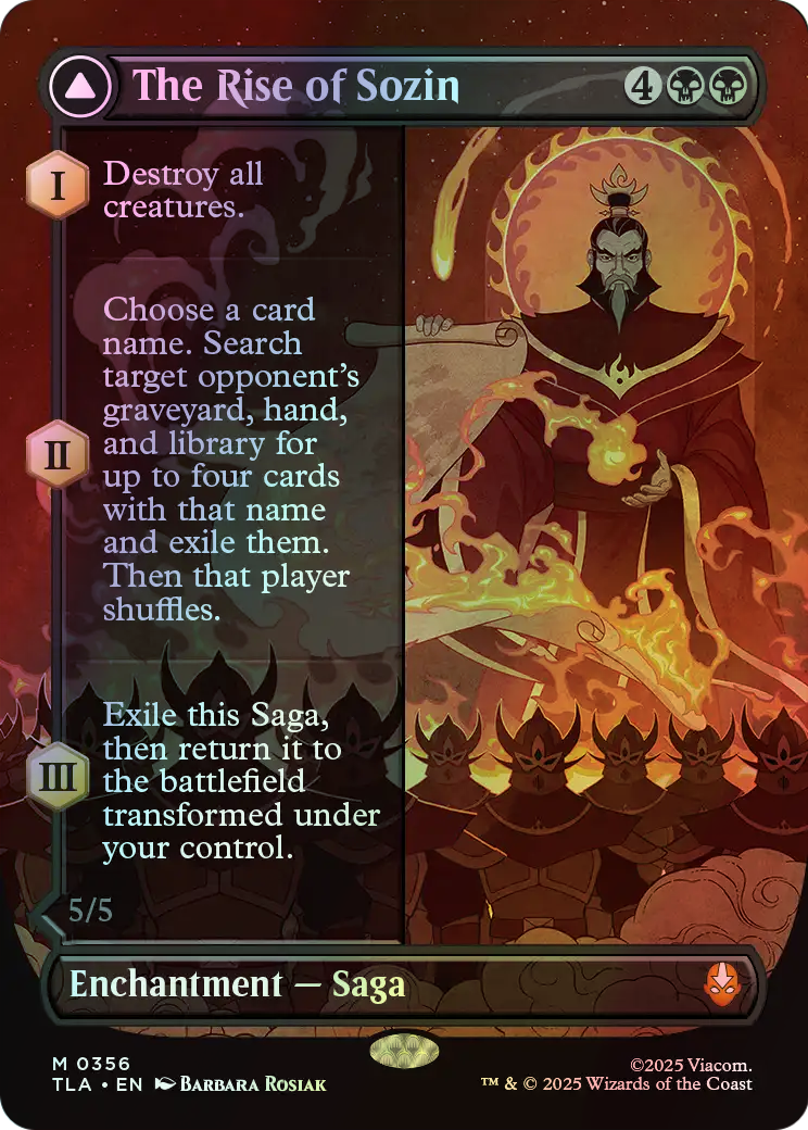 The Rise of Sozin // Fire Lord Sozin (TLA) #356 [EN/F] s/o