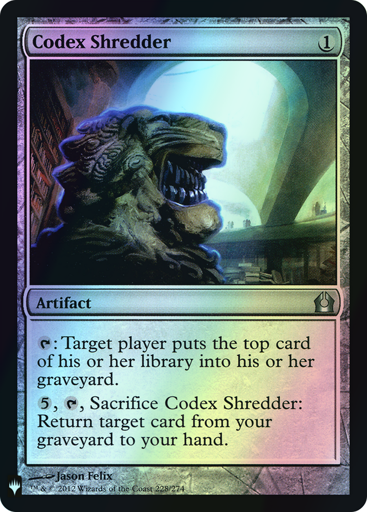 Codex Shredder (PLST) #RTR-228 [EN/F]