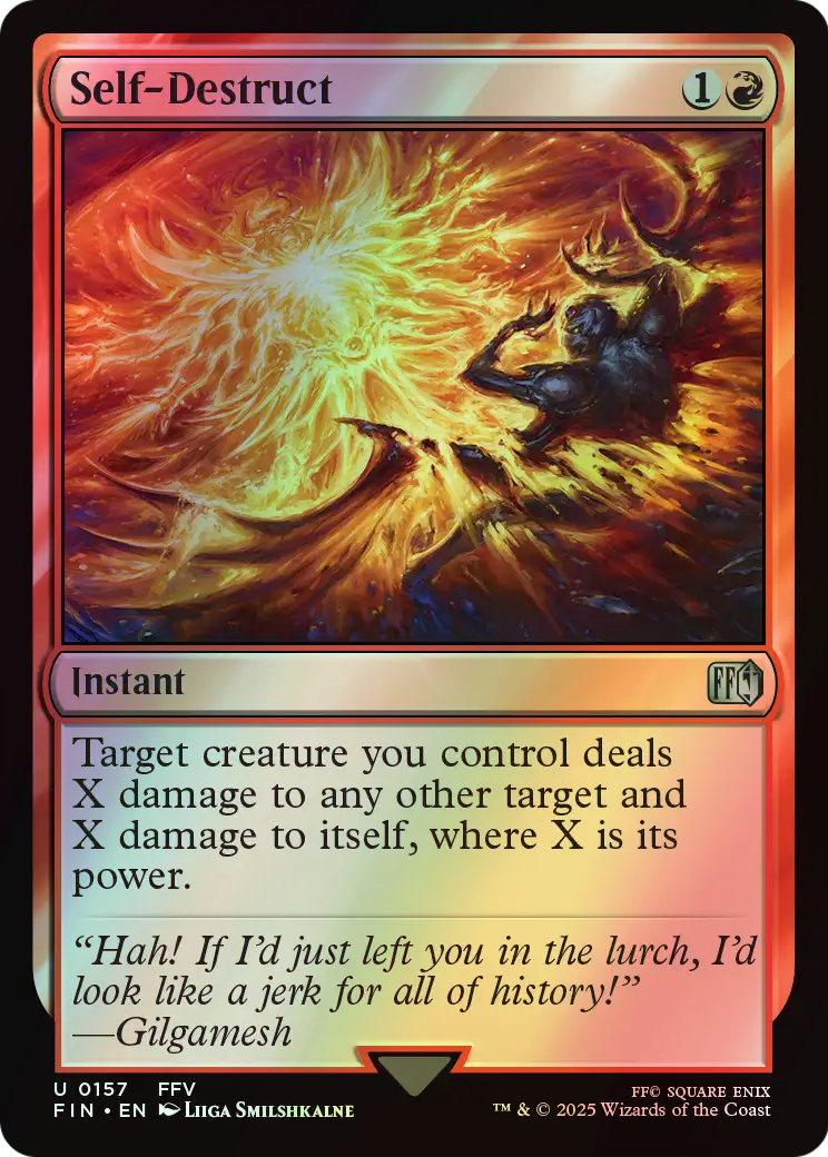 Self-Destruct (FIN) #157 [EN/F] s/o