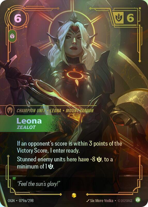 Leona, Zealot (Alternate Art) (OGN) #079a [EN/F]