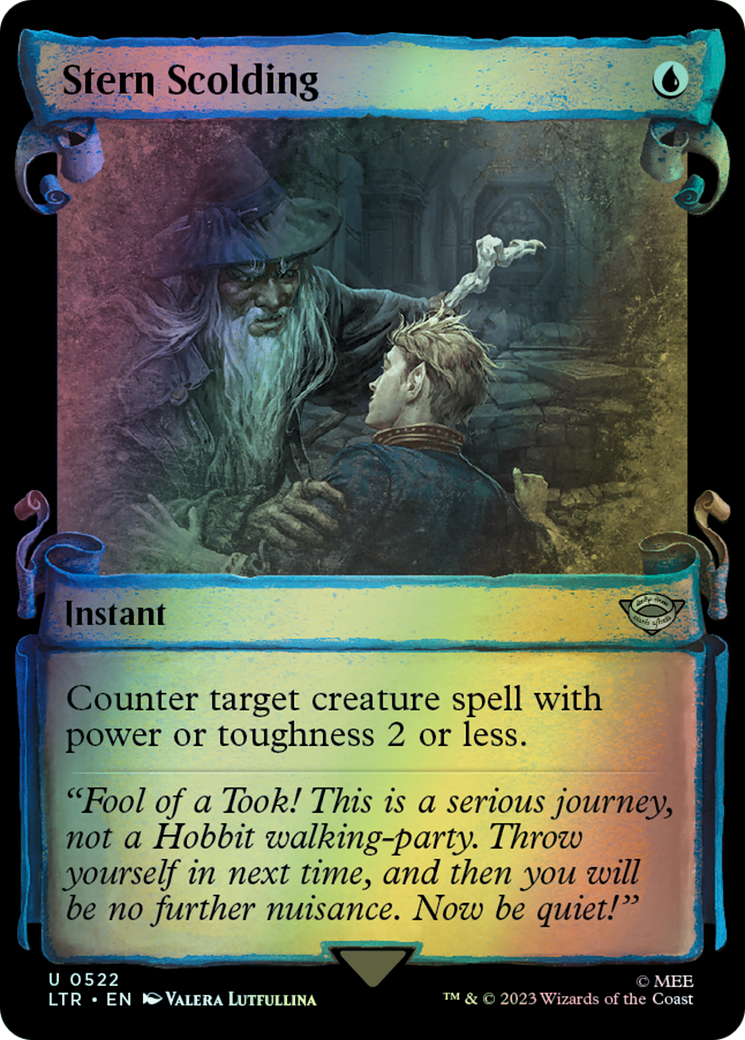 Stern Scolding - Silver Foil (LTR) #522 [EN/F] s/o