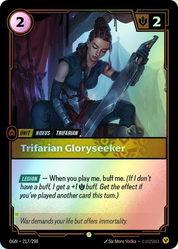Trifarian Gloryseeker (OGN) #217 [EN/F]