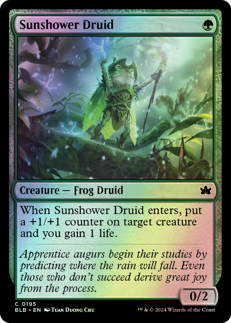 Sunshower Druid (BLB) #195 [EN/F]