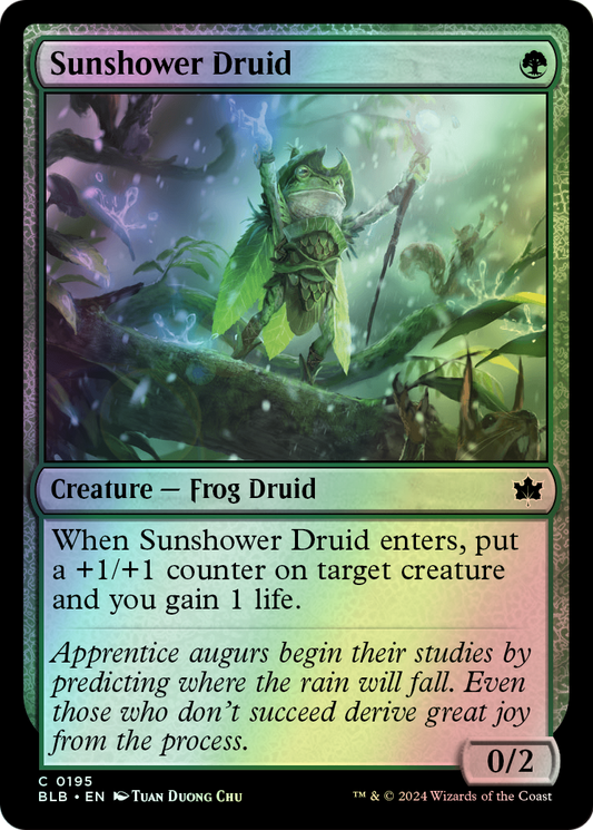Sunshower Druid (BLB) #195 [EN/F]