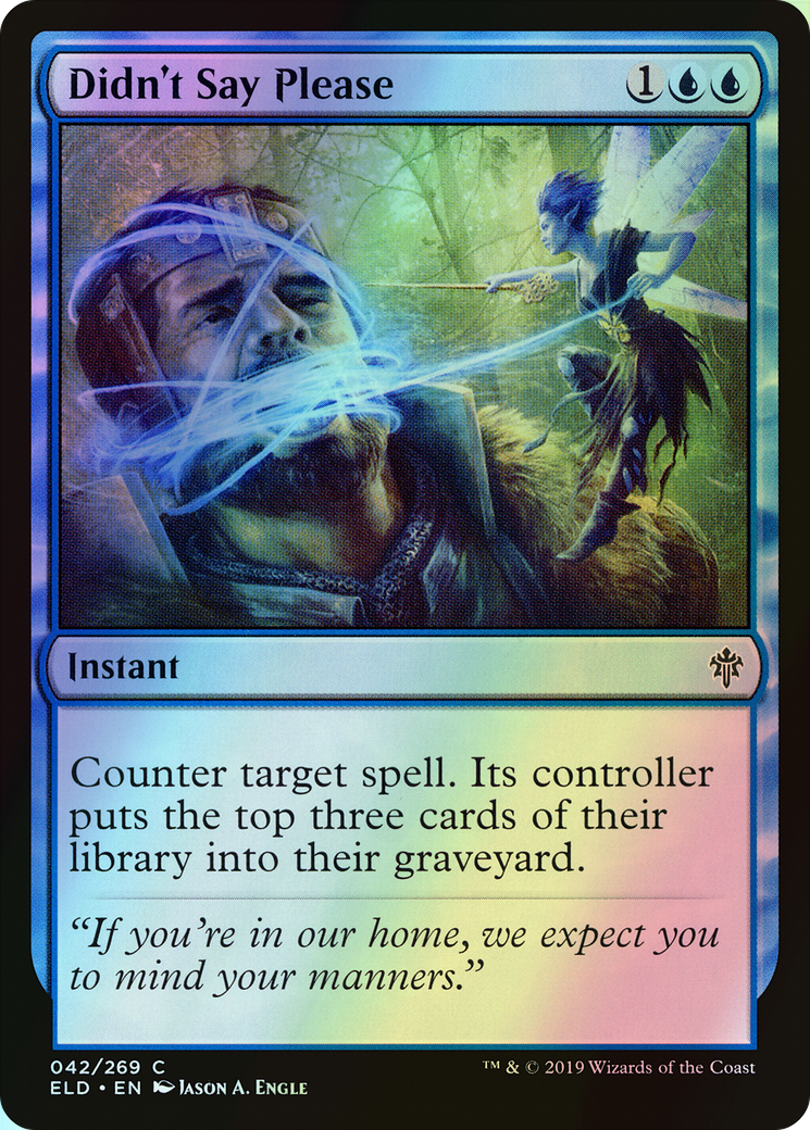 Didn't Say Please (ELD) #42 [EN/F] s/o