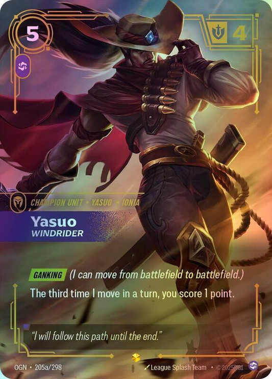 Yasuo - Windrider (Alternate Art) (OGN) #205a [EN/F]