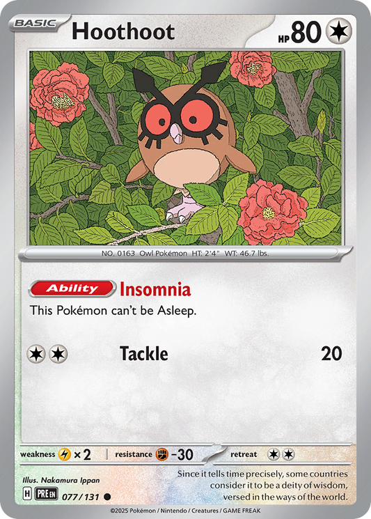 Hoothoot (PRE) #077_V1 [EN/N] s/o