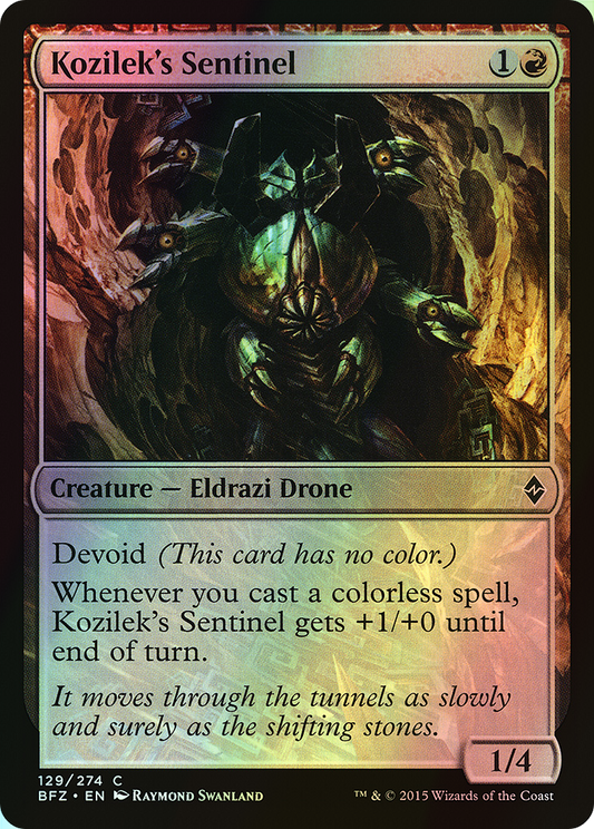 Kozilek's Sentinel (BFZ) #129 [EN/F]