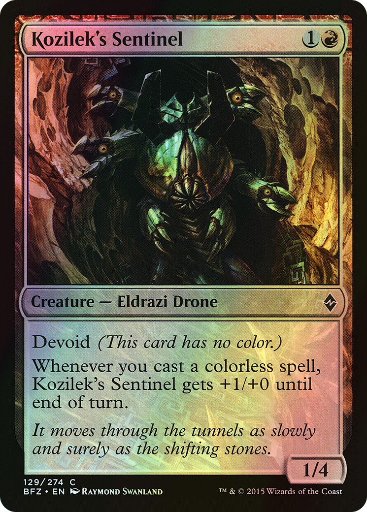 Kozilek's Sentinel (BFZ) #129 [EN/F]