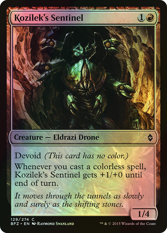 Kozilek's Sentinel (BFZ) #129 [EN/F]