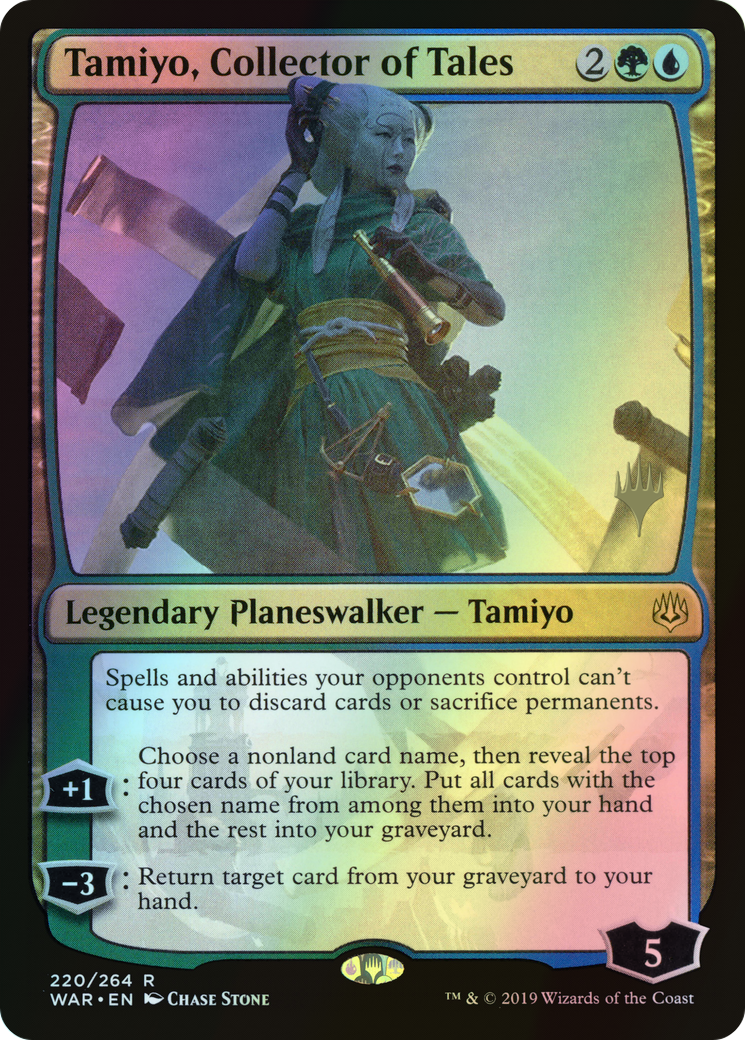 Tamiyo, Collector of Tales (PWAR) #220p [EN/F]