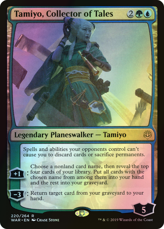 Tamiyo, Collector of Tales (PWAR) #220p [EN/F]