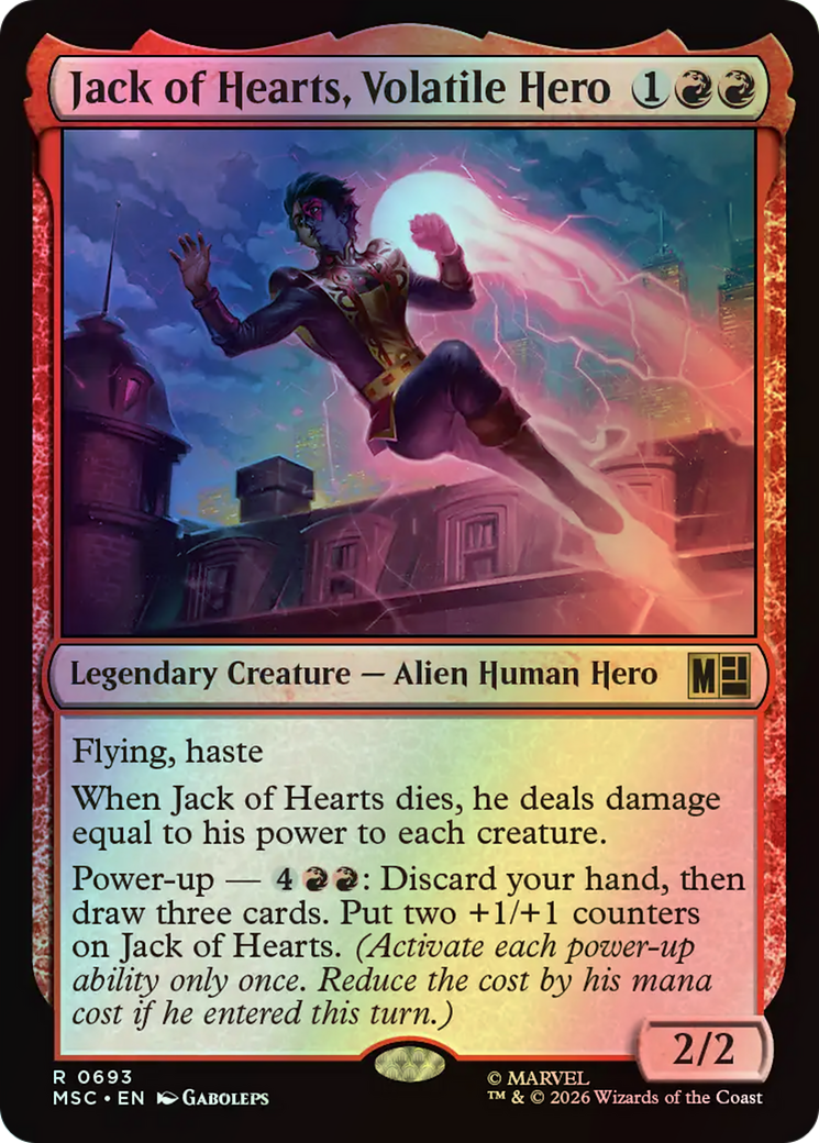 Jack of Hearts, Volatile Hero (MSC) #693 [EN/F]