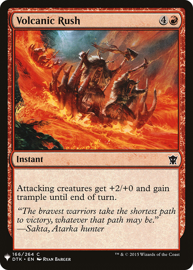 Volcanic Rush (PLST) #DTK-166 [EN/N]