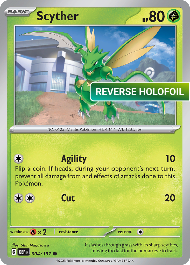 Scyther (OBF) #004 [EN/R] s/o