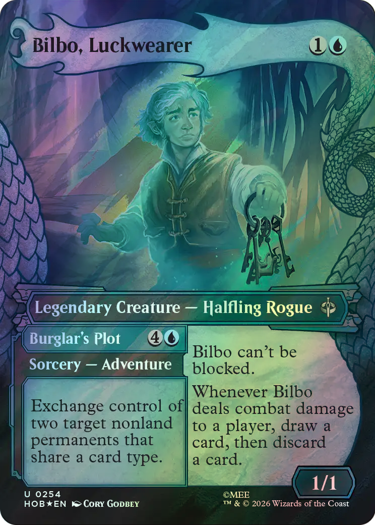 Bilbo, Luckwearer // Burglar's Plot - Surge Foil (HOB) #254 [EN/F]