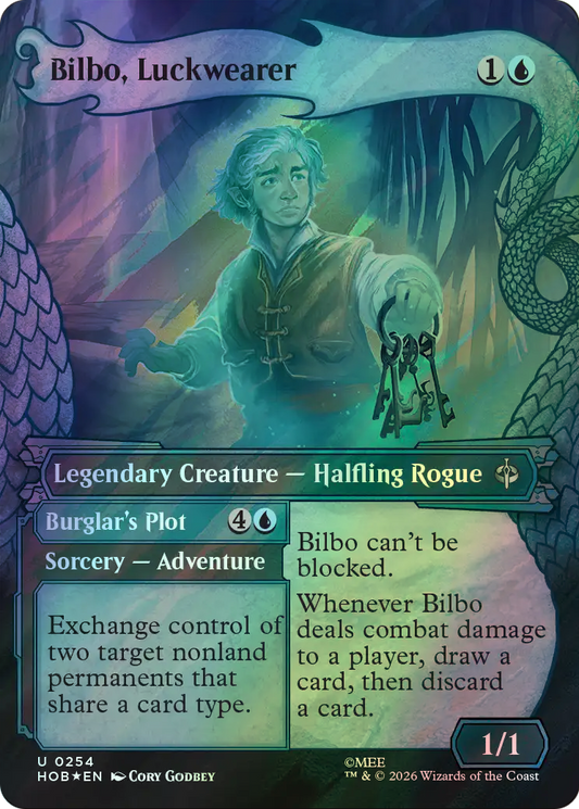 Bilbo, Luckwearer // Burglar's Plot - Surge Foil (HOB) #254 [EN/F]