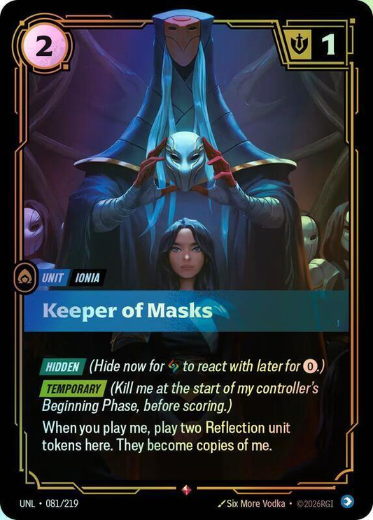 Keeper of Masks (UNL) #081 [EN/F] s/o
