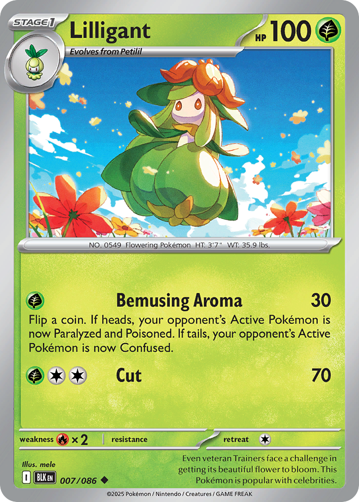 Lilligant (BLK) #7 [EN/N]