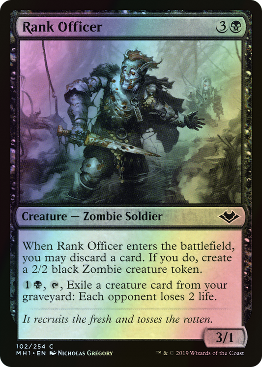 Rank Officer (MH1) #102 [EN/F] s/o